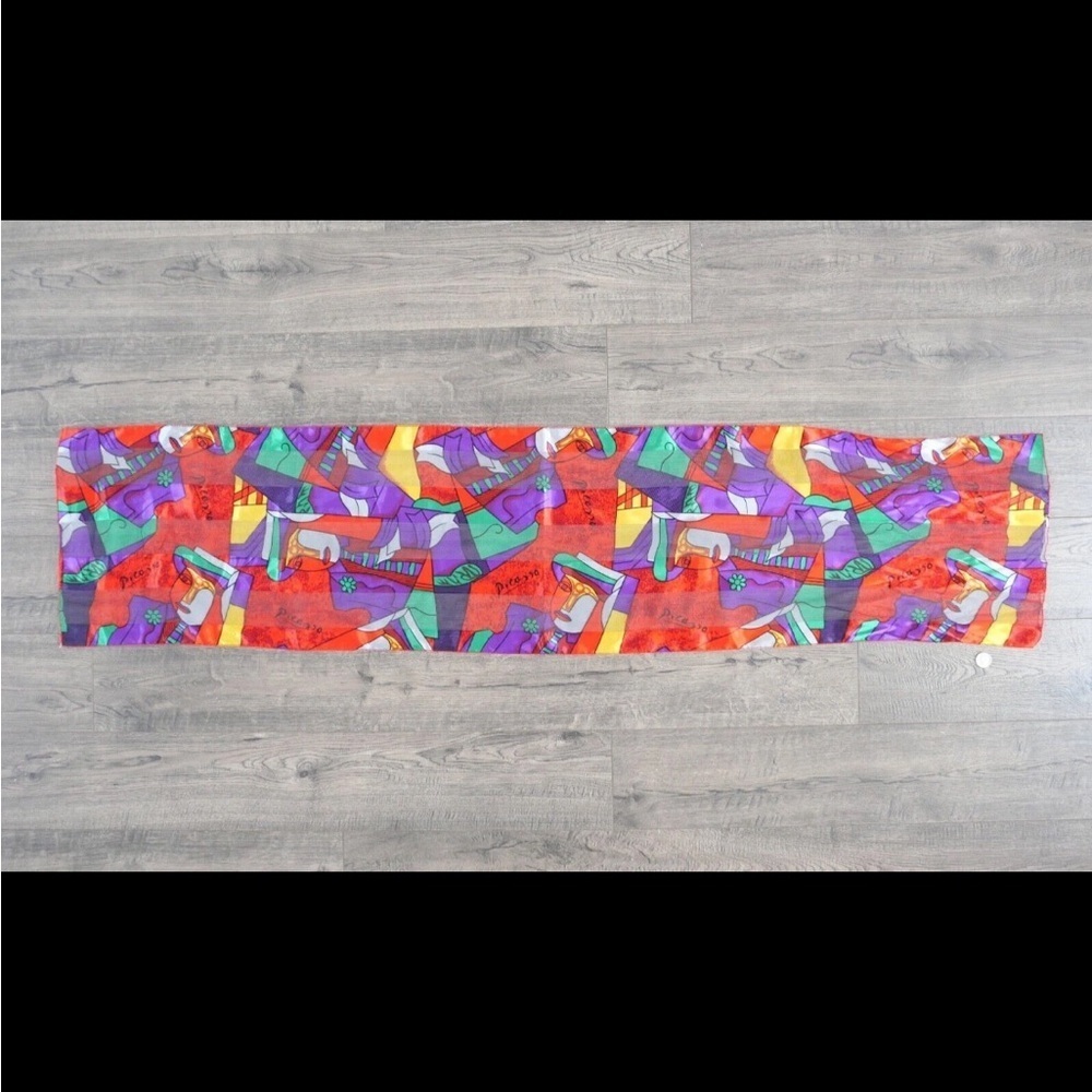Picasso Colorful Abstract Scarf - Picture 2 of 3